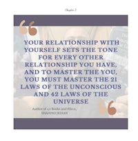 your relationship with yourself sets the tone for every relationship you have